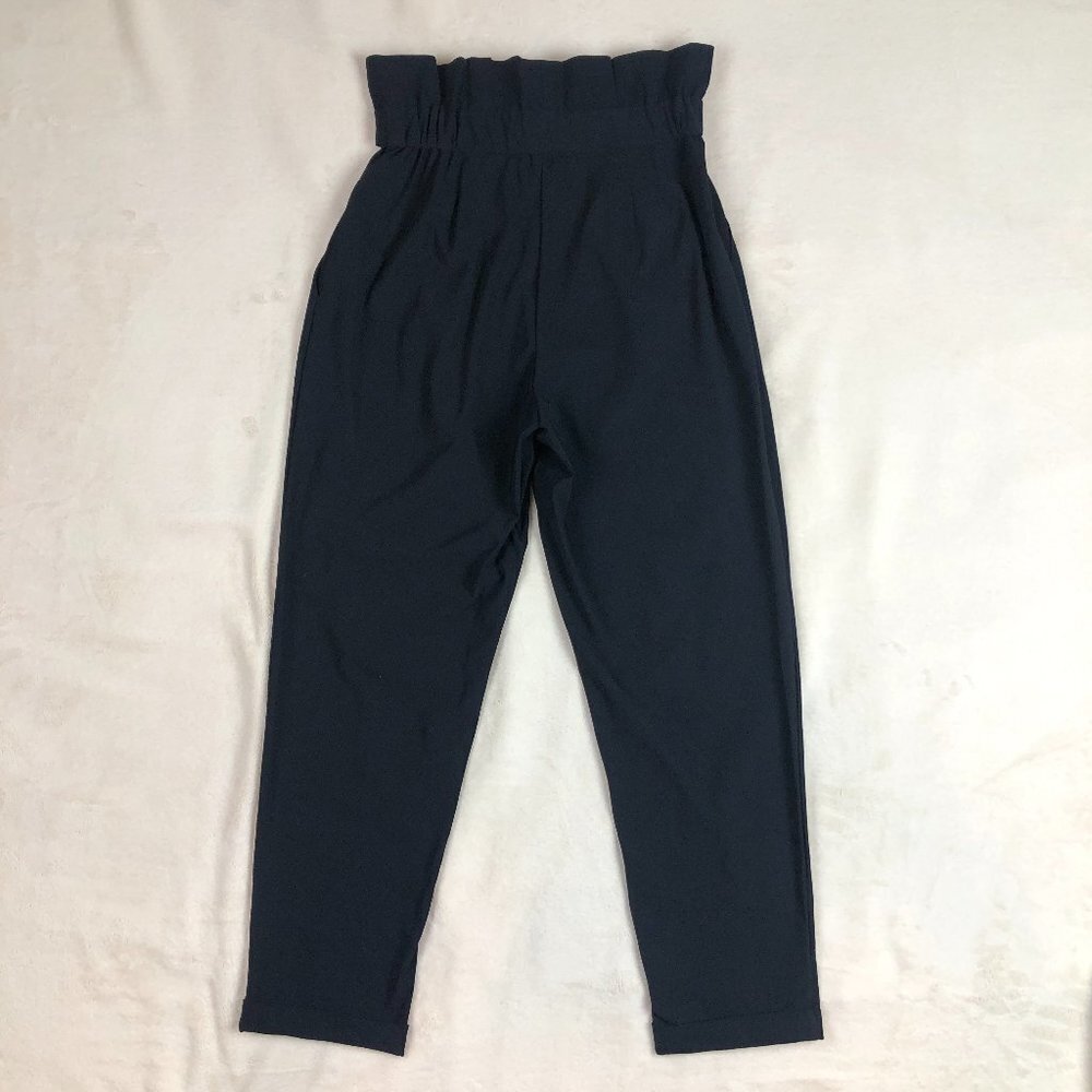 ONA by YOON CHUNG Paper Bag Stretch Pant Black - Picture 6 of 11